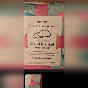 Little Sleepies Cloud Blanket - Pink and Blue Delight